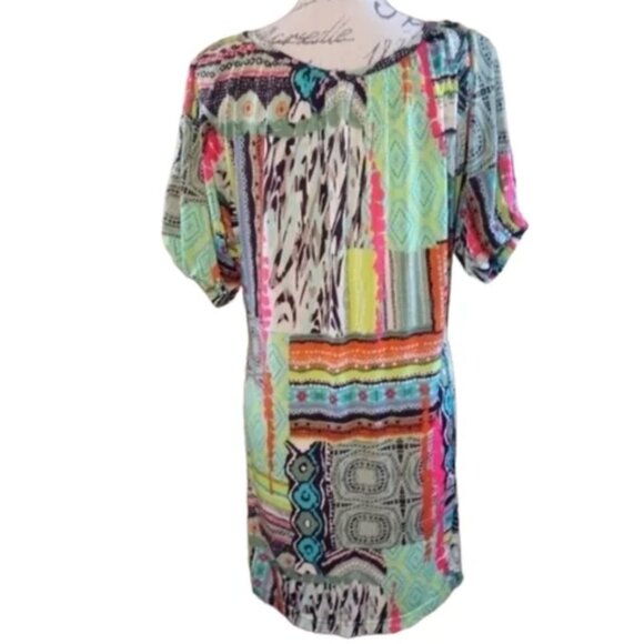 Uncle Frank Aztec Print Casual Tunic/Shift Dress - Picture 2 of 8